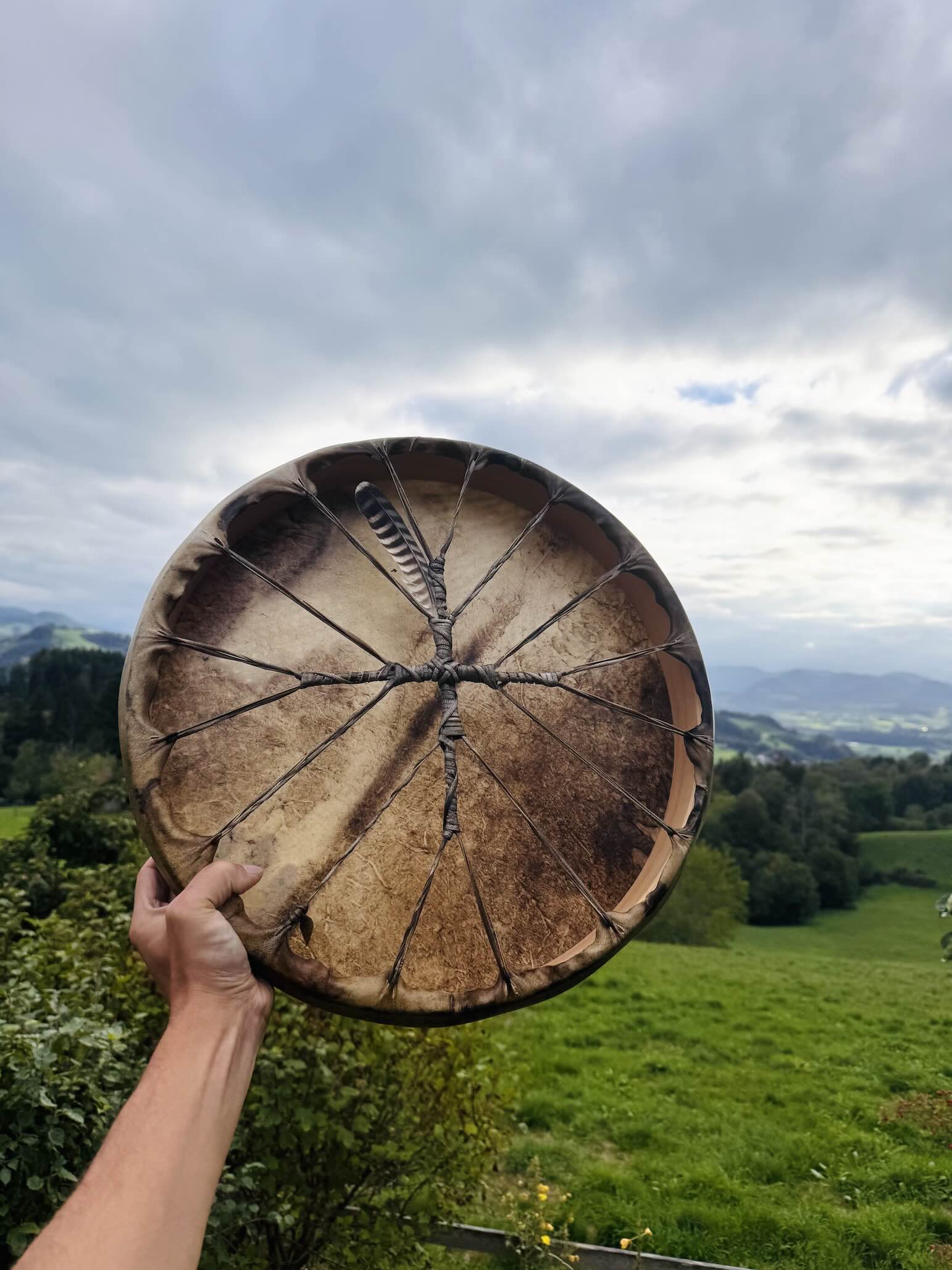 Eine fertig gebaute Schamanentromel